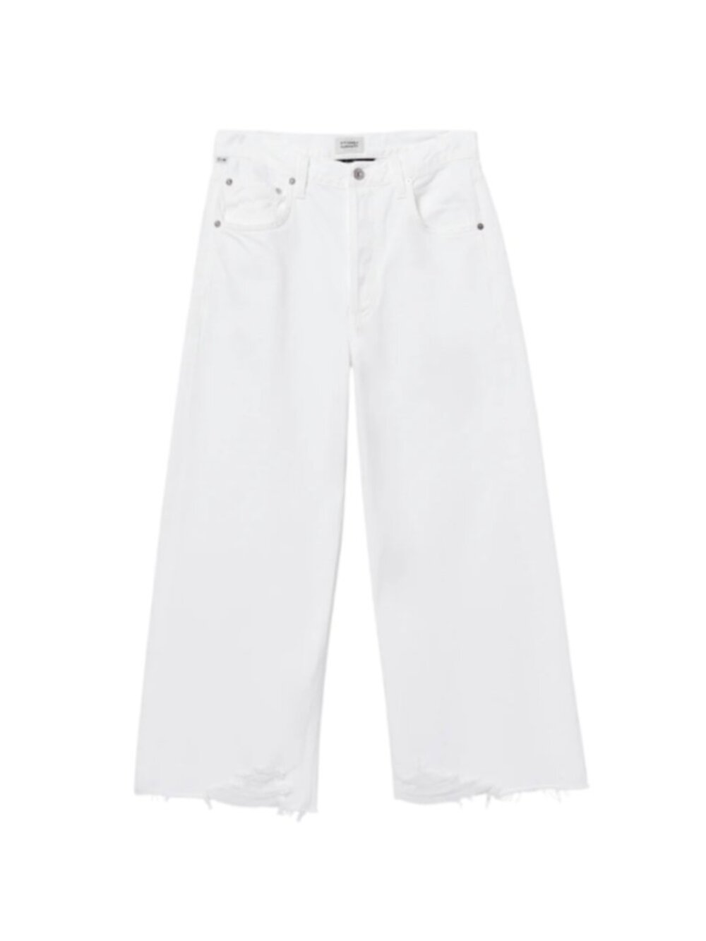 Citizens of Humanity Ayla Jeans Womens 31 White Wide Leg High Rise Waist Denim